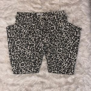 LOFT leopard print jeans size 6/28